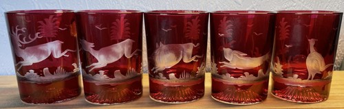 Böhmisches rubinglas - böhmisches,