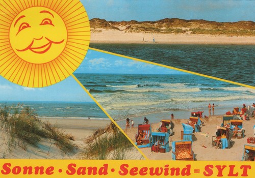 Ansichtskarte sylt sonne - ansichtskarte,