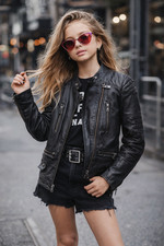 Kinder lederjacke echtes leder - kinder,