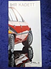 OPEL Kadett E Prospekt 4.1985 8-seitiger Faltprospekt, optisches Tuning