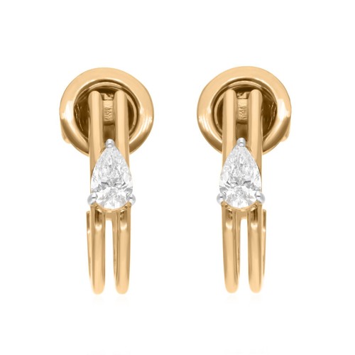 Birne solitaire diamant - si,