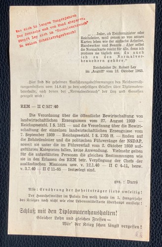 Englisches kriegsflugblatt - ,