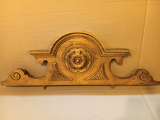 Schrankaufsatz, Möbelkrone, Aufsatz, massiv Ulme/ Esche, Original um 1900