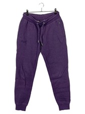 SUPERDRY Damen Jogginghose Gr. 40/L Lila Casual Sporthose Freizeithose