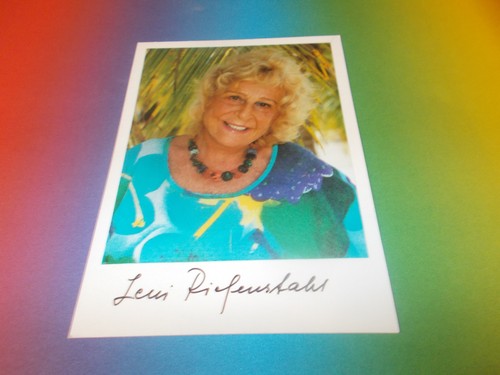 Leni riefenstahl signed - riefenstahl,