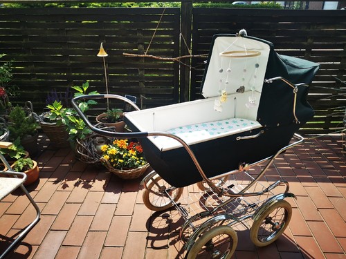 Vintage kinderwagen - vintage,
