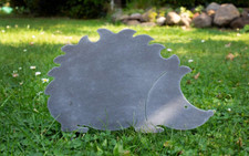 Gartenstecker Igel grau