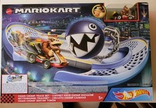 Hot Wheels Mario Kart Kettenhunde Trackset Rennbahn, Inkl.  Donkey Kong Neu