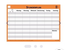 TIMETEX Wand-Stundenplan abwischbar - Schulbedarf