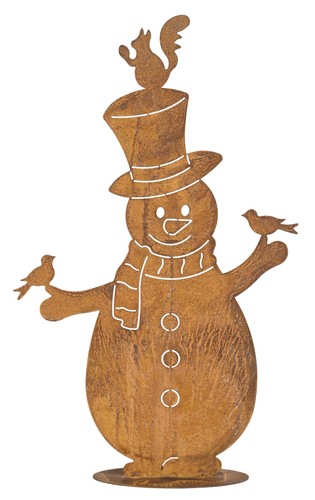 Gartendeko schneemann cm - schneemann,