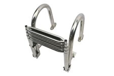 Teleskop Badeleiter, Edelstahl, 4 Stufen, mit Handlauf, Leiter Boot Yacht Schiff