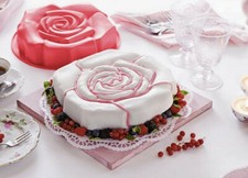 Rose backform kuchen dessert - rose,