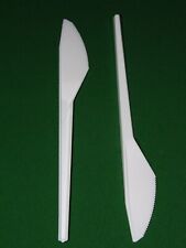  Messer weiss Plastik " PS " Einweg -  Besteck - Lebensmittelecht 100 - 1000 St.