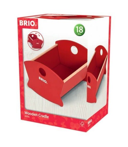 Puppenwiege aus holz brio - puppenwiege,