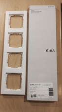 GIRA 021422 E2 Abdeckrahmen 4-fach matt reinweiß