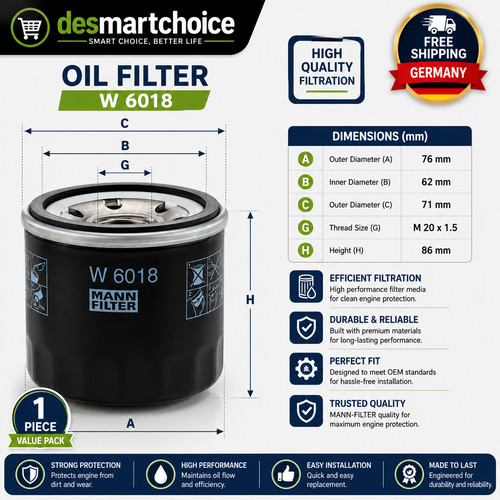 Mann filter 6018 ölfilter - 6018,