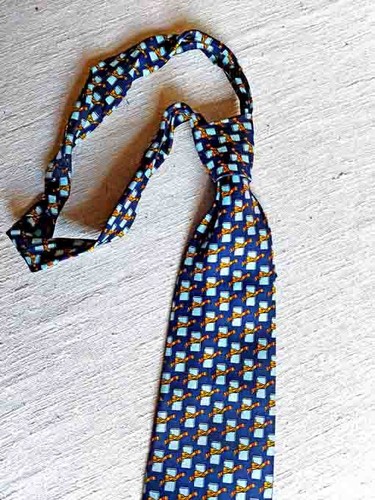 Krawatte blau - (1960er),