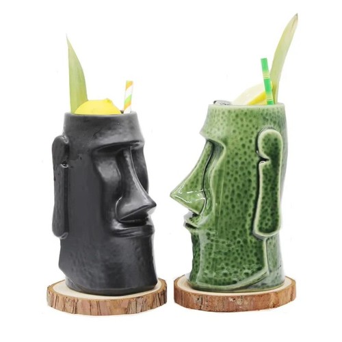 1pcs keramik tiki mug hawaii - mug,