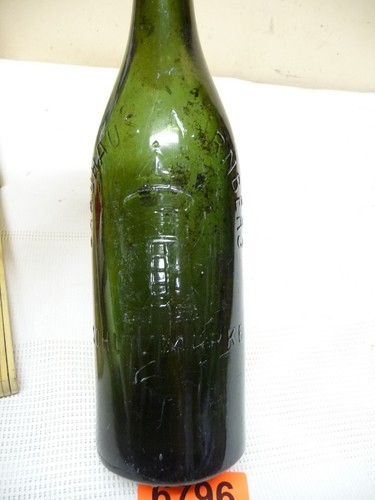 6796 alte glasflasche - ,