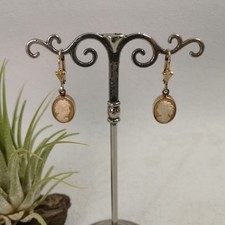 Gemme Camee Ohrringe Vintage