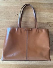 Braune Lederhandtasche -