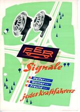 FAHRZEUGELEKTRIK RUHLA FER Prospekt SIGNALE Broschüre Starktonhorn Fanfare (A364