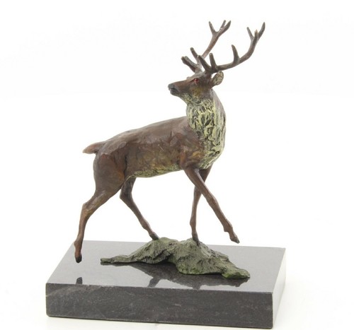 Bronzeskulptur hirsch - bronzeskulptur,