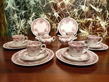 VILLEROY & BOCH Germany VALERIA Rot -  20 teiliges Kaffeeservice - 6 Personen