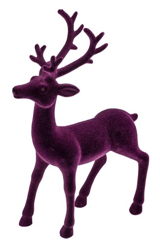 Hirsch samt lila klein - samt,