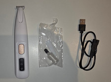 Pfotentrimmer für Hunde, USB wiederaufladbar, wasserdicht, mit LED-Licht