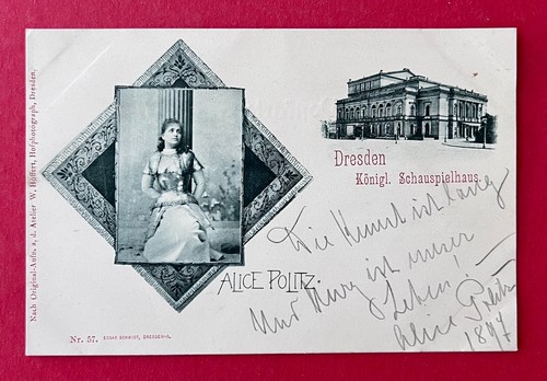 Postcard dresden around - around, 1897