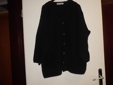 BIBA + PARISCOP MODEN - DAMEN JACKE - 44/46 -LAMBSWOOL ANGORA + POLYAMID schwarz