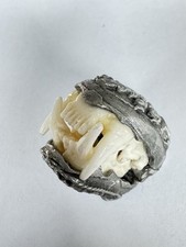 Charivari Anhänger klappbares Gebiss 3cm Trachtenschmuck Eichenlaub Oktoberfest