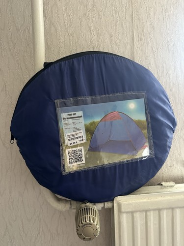 Pop strandmuschel wurfzelt - up,