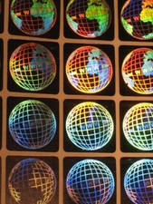 3D Hologramm Siegel Welt