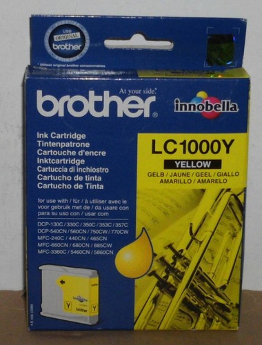 Brother lc1000y tinte - brother, yellow