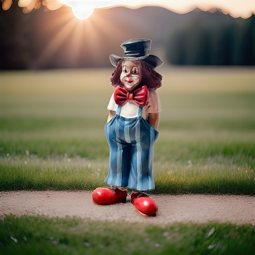 Gilde clown figur bemalt - gilde,