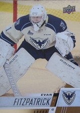 Evan Fitzpatrick #60 Upper Deck 17-18 RAINBOW Thomas Sabo Nürnberg Ice Tigers