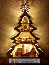 Laubsägevorlage 3D-Leuchter