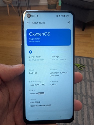 Oneplus nord 128gb blue - nord, 5g