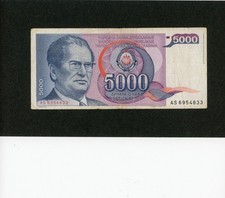 Banknote Jugoslavien