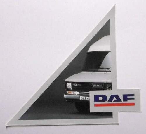 Werbe aufkleber daf - daf, 400