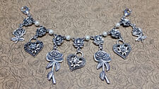Perletta Charivari Dornrosen Trachtenschmuck Dirndlkette Hochzeit Rose Herz 