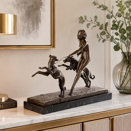 Bronze skulptur frau mit - frau,