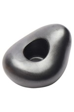 FERM LIVING Kerzenhalter Oval Gewellt Grau Skandinavisch Keramik 4,5cm