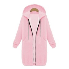 Damen Hoodie Langarm Zip