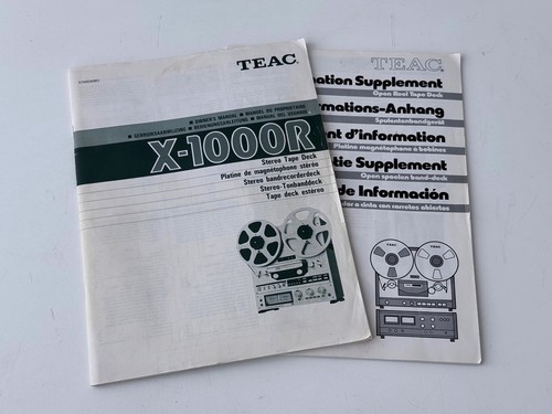 Teac 1000r operating - x-1000r,
