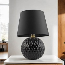 Tischleuchte Schwarz 60 cm