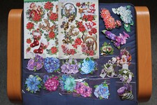 Karten-BastelSet 3-D Motive Stanzbogen Blumen Weihnachten Kerzen