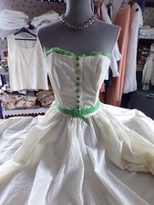 Altes langes Kleid Bustier